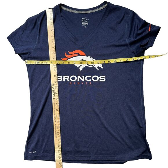 Nike Denver Broncos Dri-Fit Vneck Tee Shirt TShirt T-shirt - Picture 8 of 12